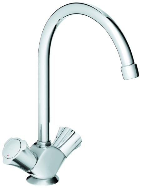 GROHE Zweigriff-SPT-Batt. Costa 31831 DN15 flexible Anschlussschläuche chrom