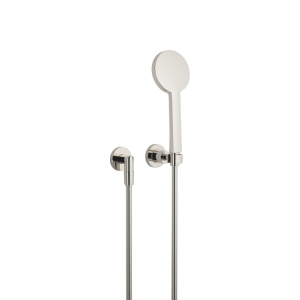 Dornbracht Schlauchbrausegarnitur mit Einzelrosetten TARA 27803892 Platin