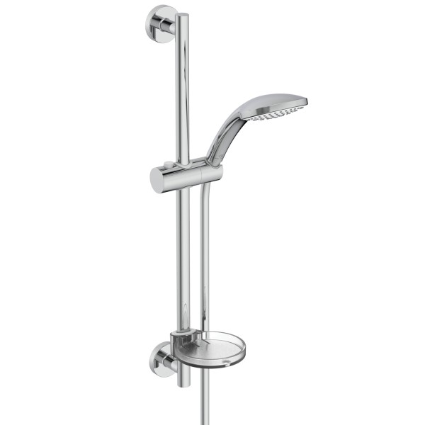 Ideal Standard Brausekombination M1 Idealrain 600mm 1-fach-Handbrause d:100mm 6l, Chrom, BD912AA