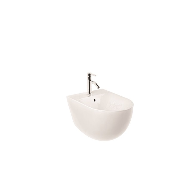 KLUDI-RESA D Wand-Bidet 52 cm verdeckte Befestigungen Weiß glänzend