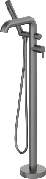 Neuesbad Serie 600 freistehende Wannenarmatur mit Brausegarnitur, Oberfläche: Titanium