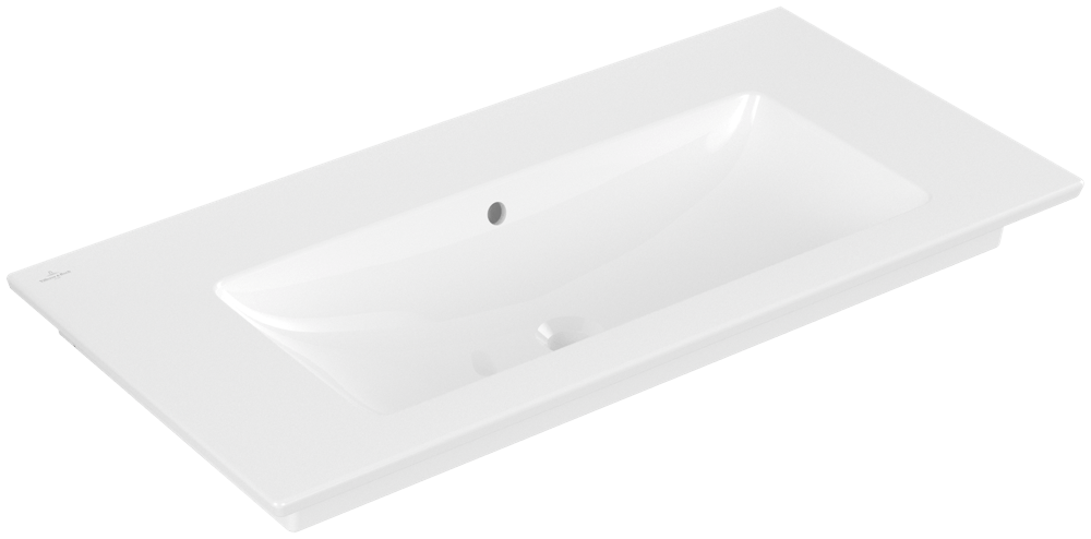 Villeroy & Boch Schrankwaschtisch Venticello, 4104AJR1, B: 1000, T: 500mm, Weiß Alpin CeramicPlu 4104AJR1