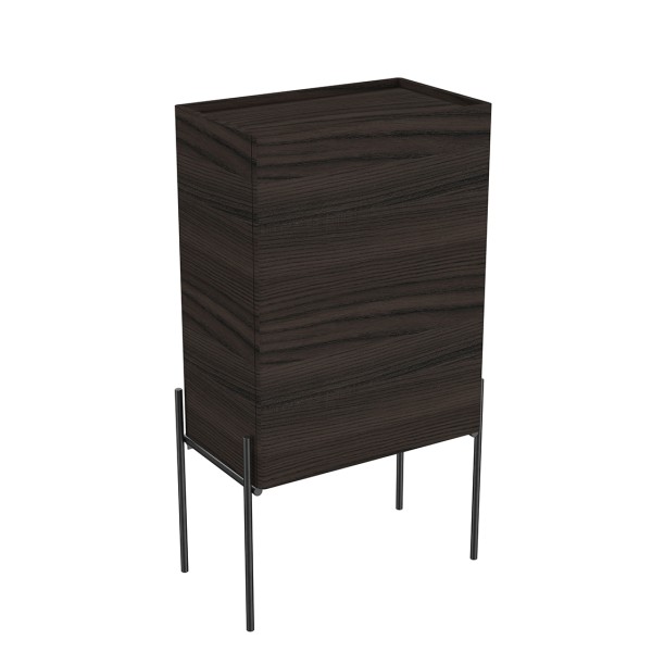 VitrA Equal Halbhochschrank Ulme Türanschlag rechts,81094
