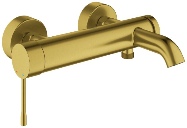 GROHE Wannenarmatur Essence Wandmontage cool sunrise gebürstet, 25250GN1