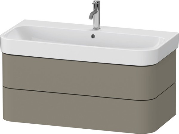 Duravit Happy D.2 Plus Waschtischunterbau wandhängend Stein Grau Seidenmatt 975x490x415 mm - HP43880