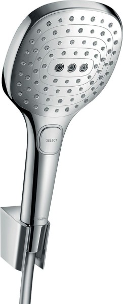 Hansgrohe Brausenset Raindance Select E 120 Porter'S chrom mit 1250mm Brauseschlauch, 26700000