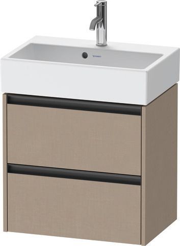Duravit Ketho.2 Waschtischunterbau wandhängend Leinen Matt 584x390x549 mm - K25273075750000