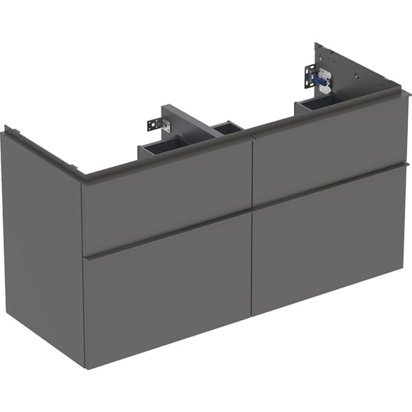 Geberit iCon Unterschrank für Doppel-Waschtisch, 4 Schubl.