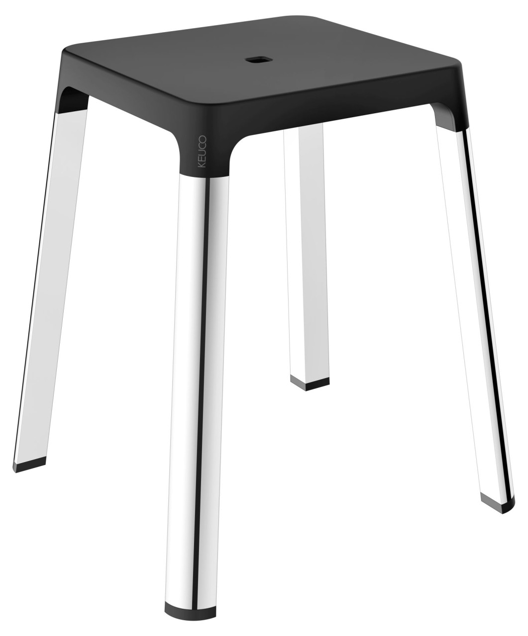 KEUCO AXESS Hocker, Aluminium/Kunststoff, B: 42,3 H: 47,6 T: 42,3 cm, 35082010037 35082010037