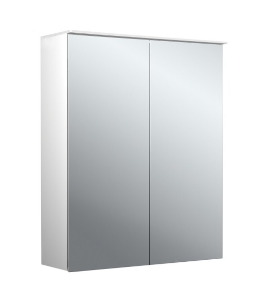 emco Lichtspiegelschrank pure II Lichtsegel, Aufputz, mit Waschtischbeleuchtung, 2 Tür, 600 mm, 9797