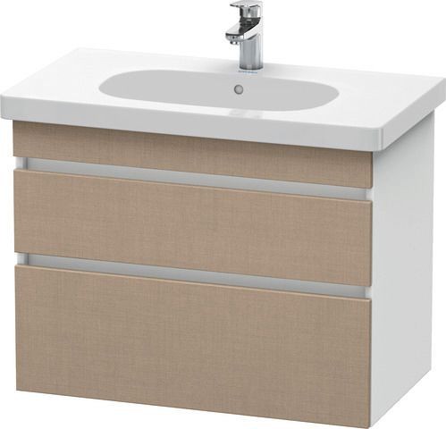 Duravit DuraStyle Waschtischunterbau wandhängend Leinen & Weiß Matt 800x453x610 mm - DS648407518