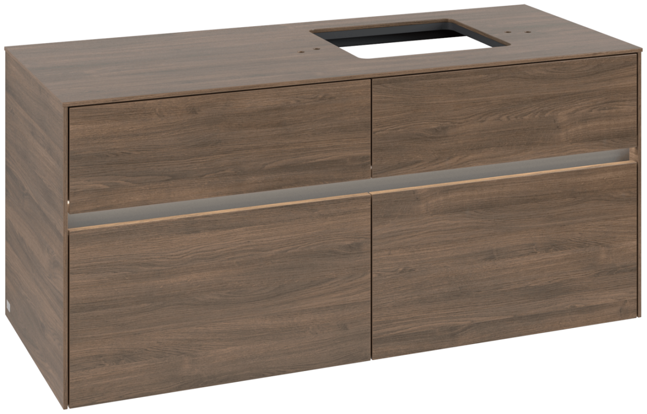 Villeroy & Boch Waschtischunterschrank Collaro C130B0 1200x548x500mm mit Beleuchtung Arizona Oak C130B0VH