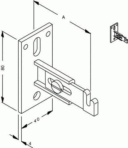 Zehnder Zubehör Wandkonsole AK 1 mit