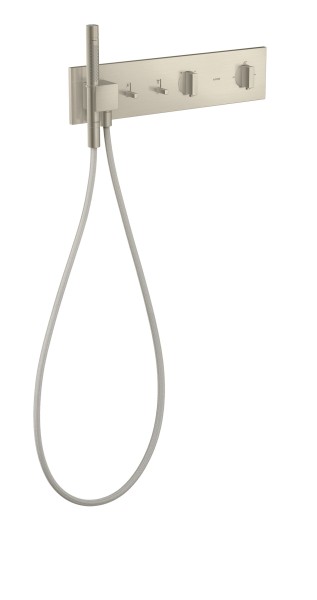 Hansgrohe Thermostatmodul 470/110 Axor ShowerComposition 2 Verbraucher, brushed nickel, 12571820