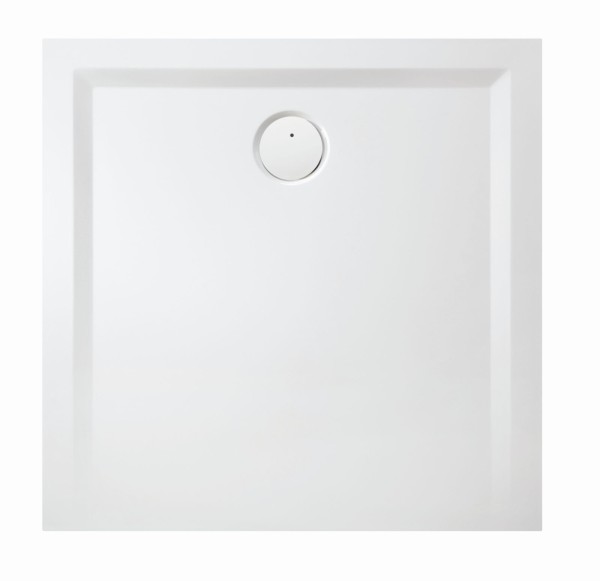Hoesch Duschwanne Muna 750x750x30 ohne Antirutsch, Material Solique, weiß, 4222xA.010