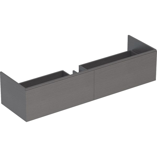Geberit Xeno2 Unterschrank f. Waschtisch aus VARICOR m. 2 Hl., 159,5x35x47,3cm, sculturagrau, 500346