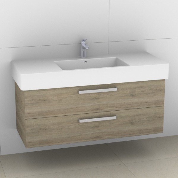 Artiqua 411 Waschtischunterschrank für Vero 032912 Sanremo Eiche quer NB, 411-WU2L-D10-7145-428