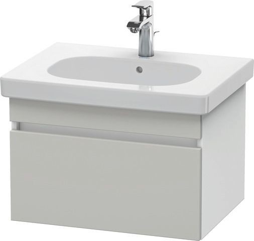 Duravit DuraStyle Waschtischunterbau wandhängend Betongrau & Weiß Matt 600x453x398 mm - DS638300718