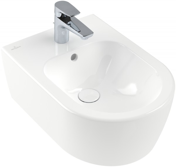 Villeroy & Boch Bidet Avento 5405 370x530mm mit Überlauf wandhängend Weiß Alpin, 54050001