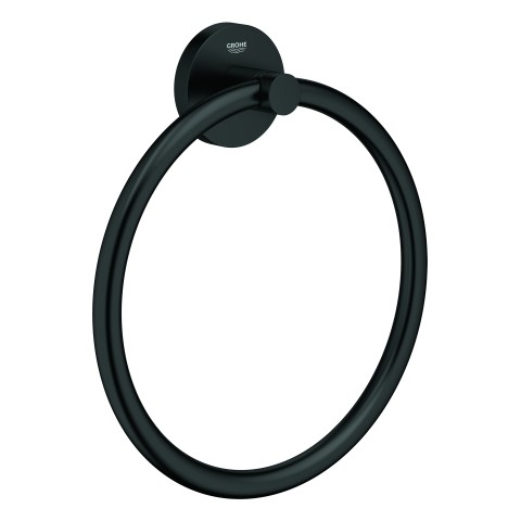 GROHE Handtuchring Essentials 102461 Metall matt black, 1024612430
