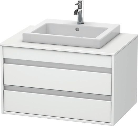 Duravit Ketho Konsolenwaschtischunterbau wandhängend Weiß Matt 800x550x496 mm - KT675401818