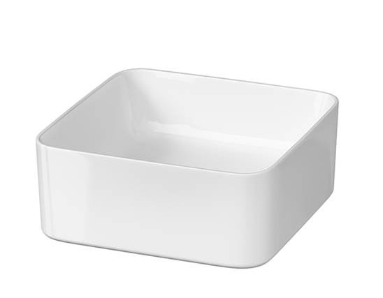 Neuesbad Serie 300 Keramik Aufsatzwaschtisch, B:350, T:350, H:135mm, weiss 1K114-0071