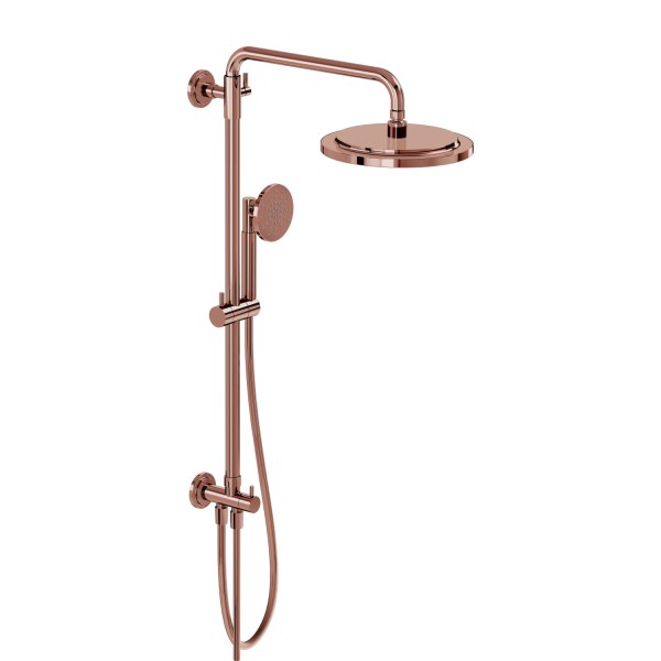 VitrA Origin Classic Duschsystem mit Kopf- und Handbrause Wandmontage Kupfer Soft,A4579329