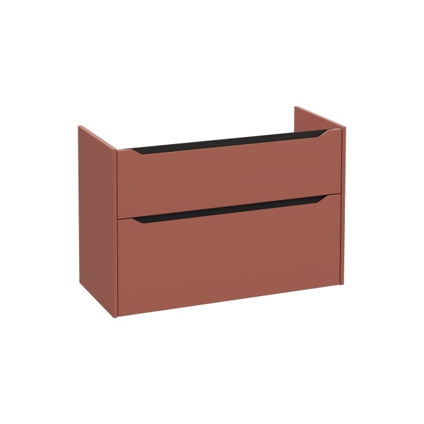 VitrA New Integra Square Waschtischunterschrank mit 2 Vollauszügen 97 x 45 x 65 cm Matt,80259