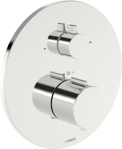 Hansa FM-Set f. zwei Abgänge HANSAEASYTHERM, 8862 Rosette rund verchromt, 88629245