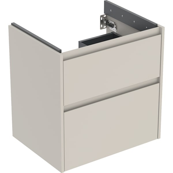 Geberit Renova Plan Unterschrank für Waschtisch, mit zwei Schubladen: 59.5x60.6x44.6cm, 504027DB1