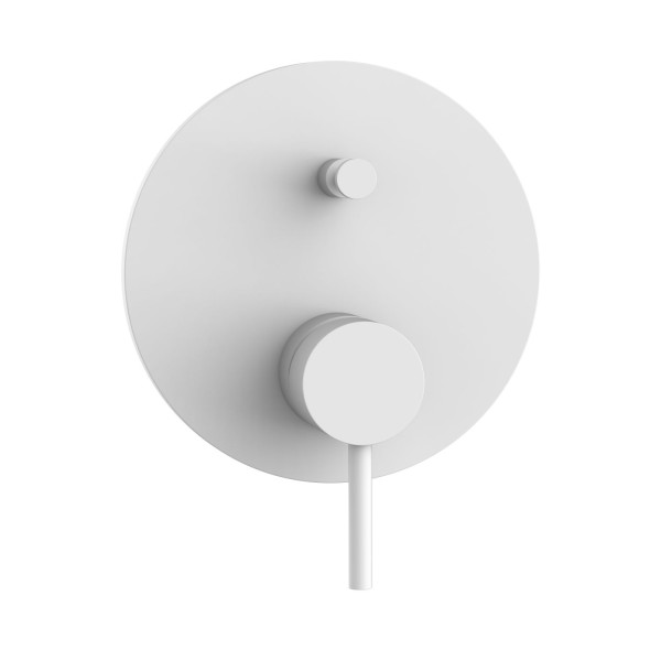 Herzbach SIRO WHITE Wannenbatterie Farbset Weiß matt, 30.120305.1.07