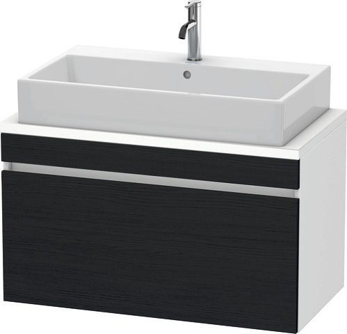 Duravit DuraStyle Konsolenwaschtischunterbau wandhängend Eiche Schwarz & Weiß Matt 900x478x512 mm -