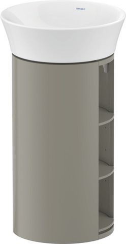 Duravit White Tulip Waschtischunterbau bodenstehend Stein Grau Seidenmatt 410x410x750 mm - WT4239092
