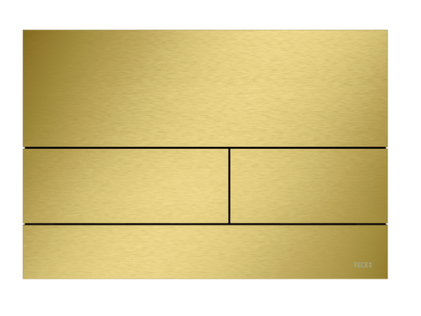 Tece square Betätigungsplatte Metall Gold Optik gebürstet Anti-Fingerprint, 9240847