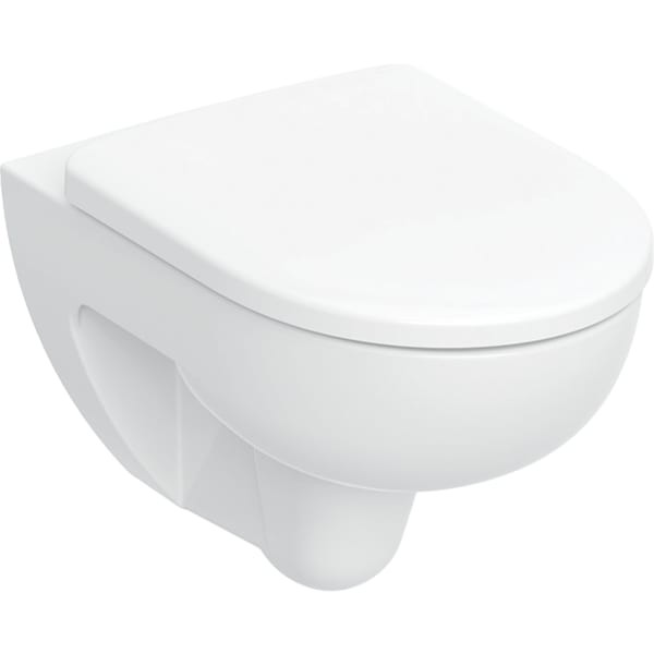 Geberit Renova Set Wand-WC Tiefspüler, Rimfree, mit WC-Sitz, weiss, 500801001