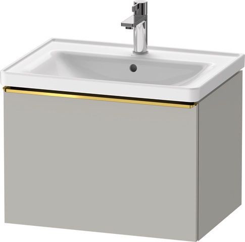 Duravit D-Neo Waschtischunterbau wandhängend Betongrau Matt 634x452x440 mm - DE4254034070000