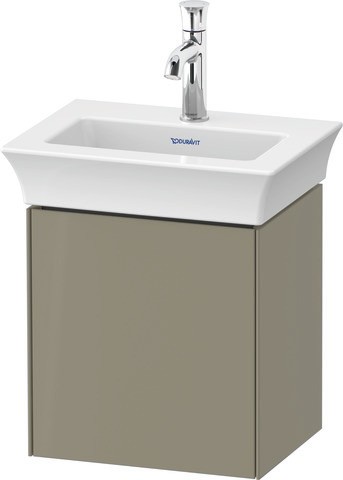 Duravit White Tulip Waschtischunterbau wandhängend Stein Grau Hochglanz 384x298x410 mm - WT4240RH2H2