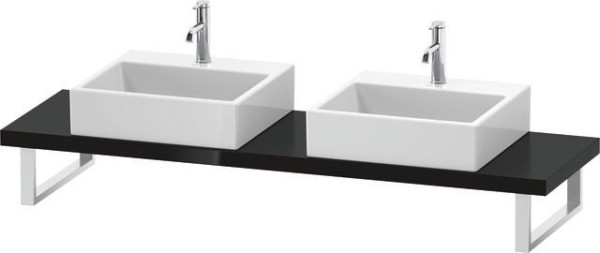 Duravit L-Cube Konsole Schwarz Hochglanz 800x480x45 mm - LC101C04040