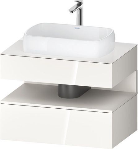 Duravit Qatego Konsolenwaschtischunterbau wandhängend Weiß Hochglanz 800x550x600 mm - QA473008422000