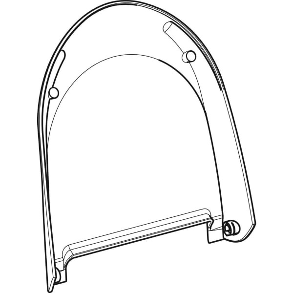 Geberit WC-Deckel zu AquaClean 4000 Aufsatz weiß-alpin 242172111