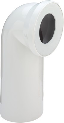 Viega WC Anschlussbogen 90 Grad 3811 in DN100 aus Kunststoff weiss