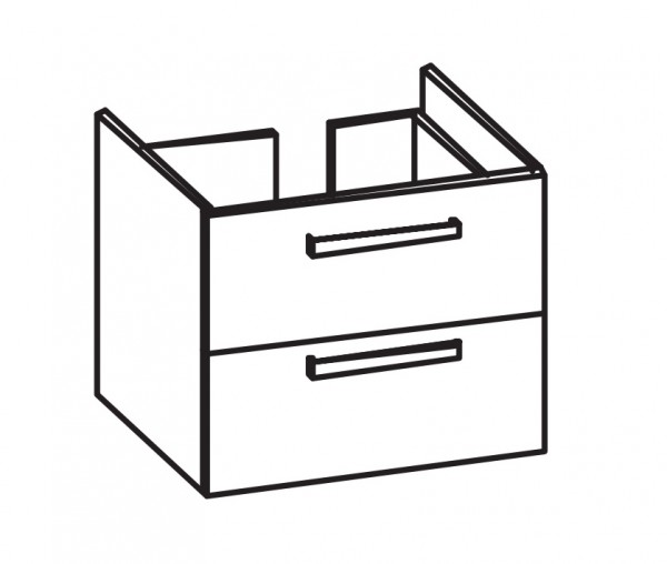 Artiqua 413 Waschtischunterschrank für Acanto Compact 500631 Sanremo Eiche quer NB, 413-WU2L-K172-71