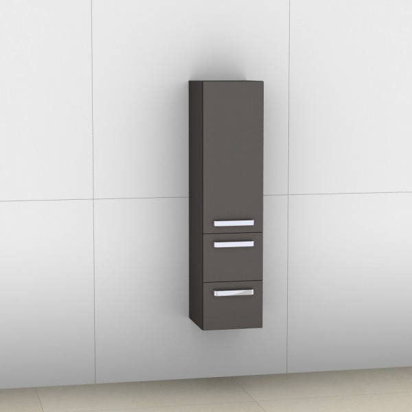 Artiqua 400 Midischrank, Stahlgrau Metallic, 400-MLL-1-30-L-7141-88
