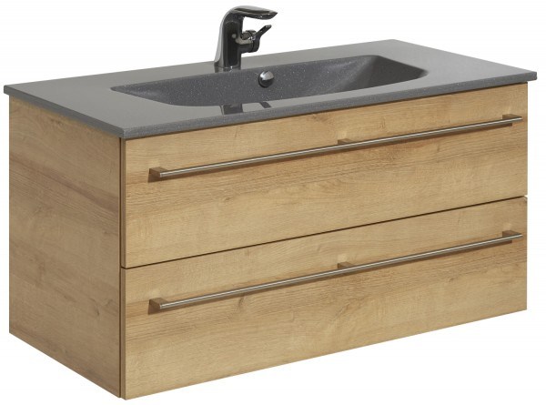 Pelipal Serie 6025 Mineralmarmor-Waschtisch MMWT70-670-GM, B:670, H:17, T:480mm