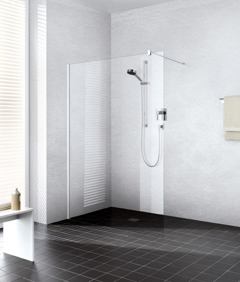 Kermi Walk-In XB WIW 1500x2000, silber hochglanz, ESG klar mit KermiClean, XBWIW15020VPK