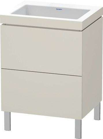 Duravit L-Cube c-bonded Set bodenstehend Taupe 600x480x698 mm - LC6936N8383