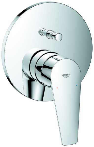 GROHE Wannenarmatur BauEdge Fertigmontageset für 35600 chrom, 24162001