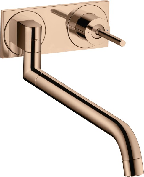 Hansgrohe Spültischmischer Unterputz Axor Uno 2 Polished Red Gold