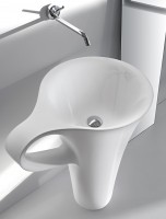ArtCeram One Shot Cup ArtCeram One Shot Cup freistehender Waschtisch, B: 700, T: 500, H: 850 mm, weiss glänzend