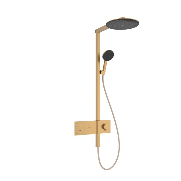 Hansgrohe Showerpipe Raindance Alive S 300 2jet mit Thermostat brushed bronze , 24595140